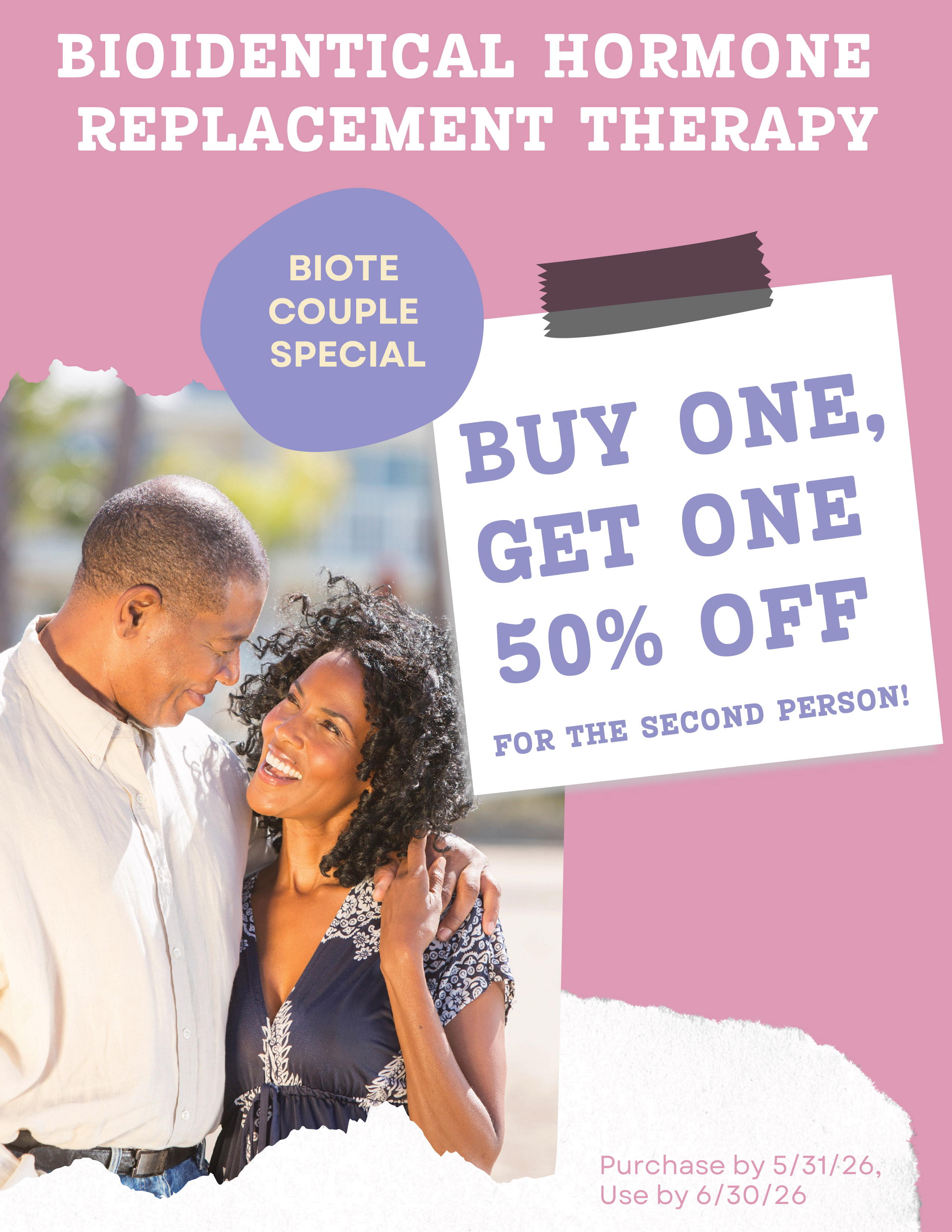 Biote Couples Special - Buy one, get one 50% off for a second person!