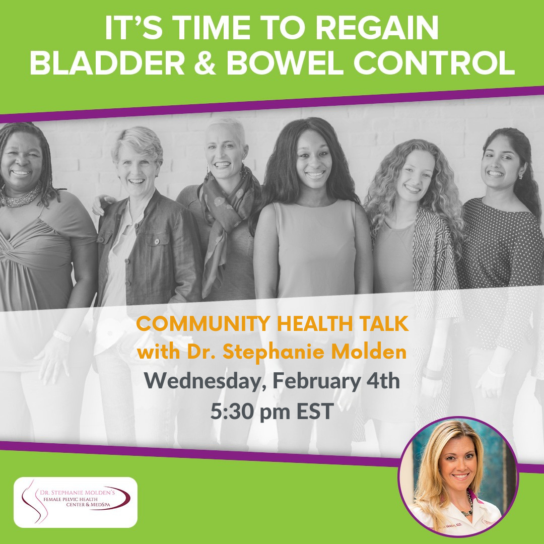 Join us for a FREE Virtual Community Health Talk presented by Dr. Stephanie Molden